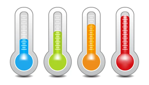 Temperature gauge used in cooking grill — Stock Vector