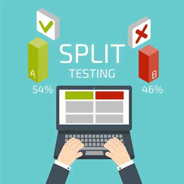 785 Split test Vector Images, Split test Illustrations | Depositphotos