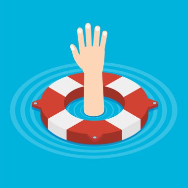 Lifebuoy simgesi el ile