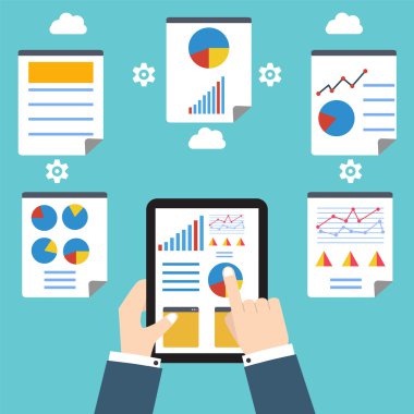 El ve Analytics ve programlama işaretleri