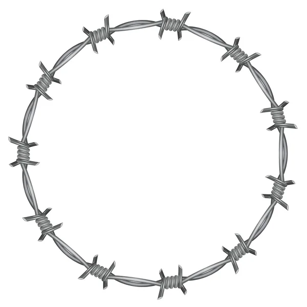 Frame barbed wire — Stock Vector