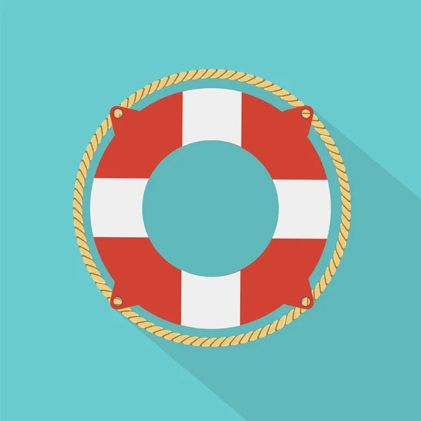 Icono colorido Lifebuoy — Vector de stock