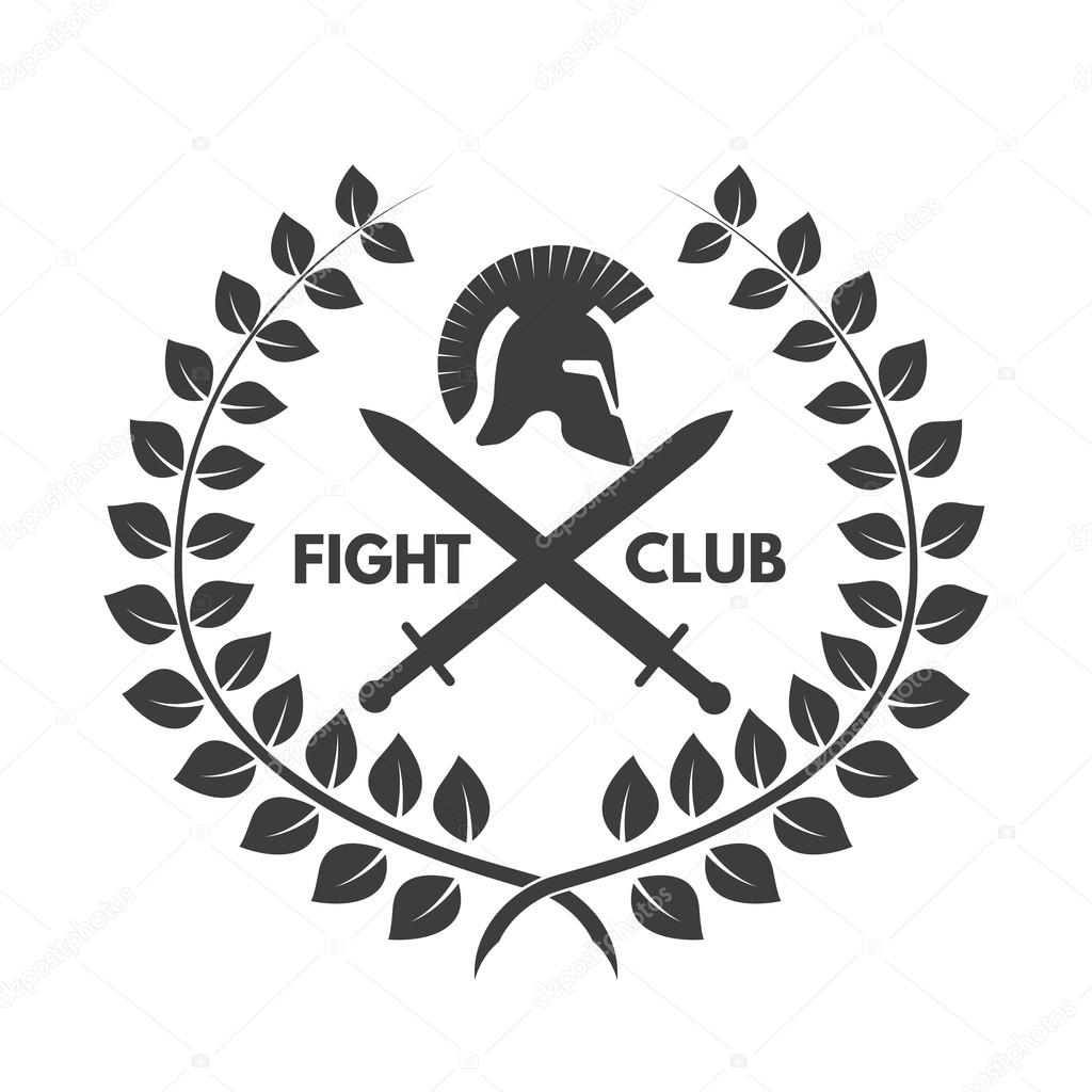 Black fight club logo