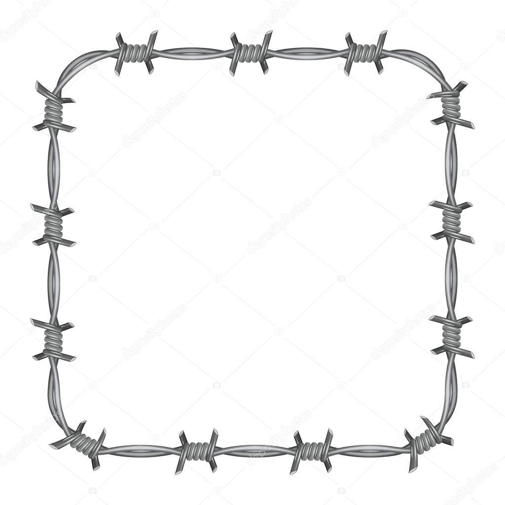 Frame barbed wire