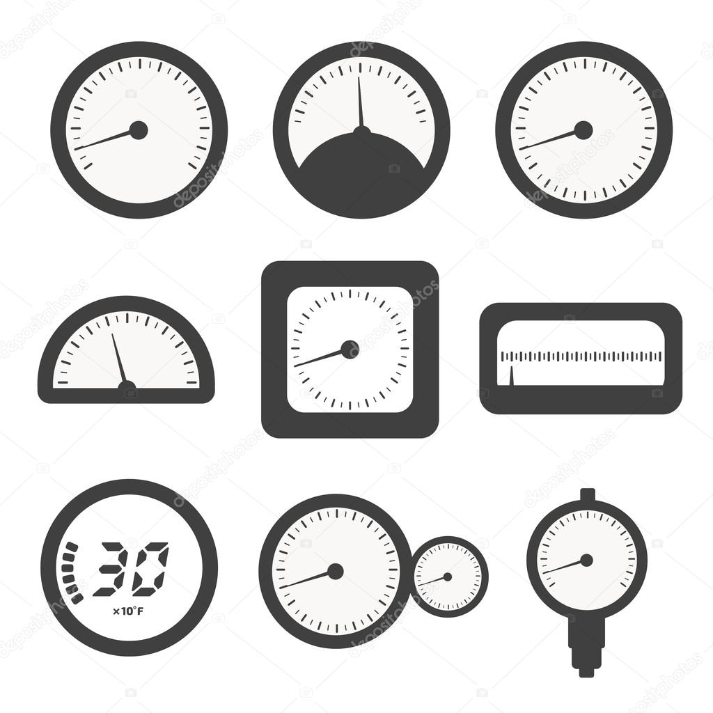 Manometer set, pressure and Temperature gauges