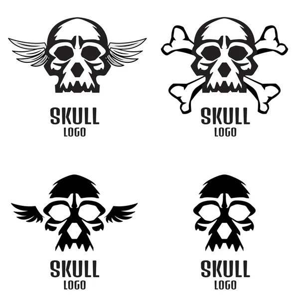 Skull logo set — Stock Vector