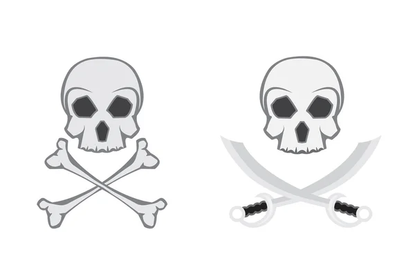 Набор логотипов черепа — стоковый вектор