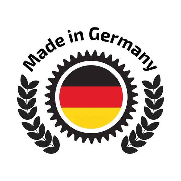 W Niemczech odznaka — Wektor stockowy
