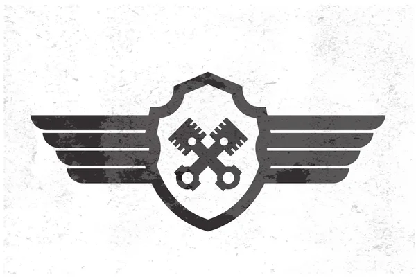Logotipo da asa automotiva — Vetor de Stock