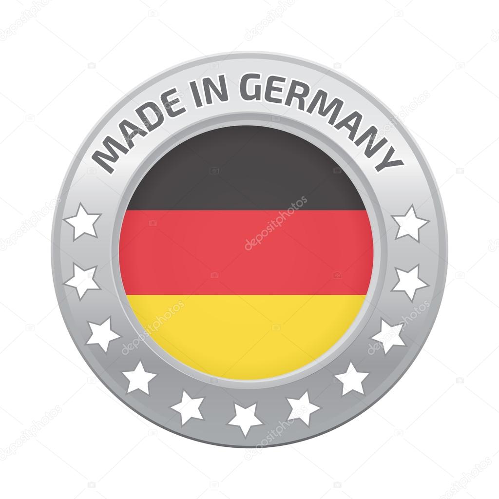 Made in Germany labels and badges. Made in Germany logo set