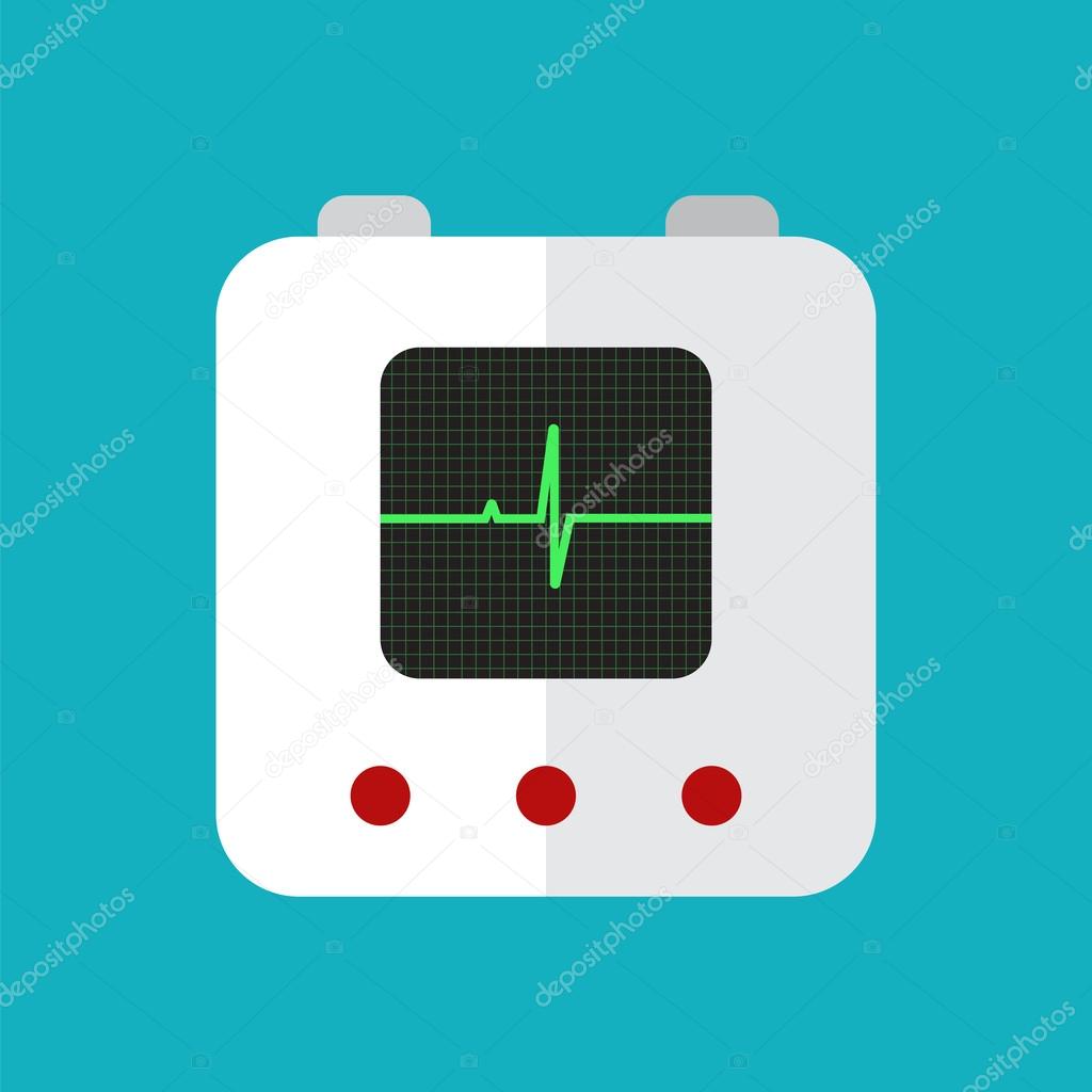 defibrillator icon linear