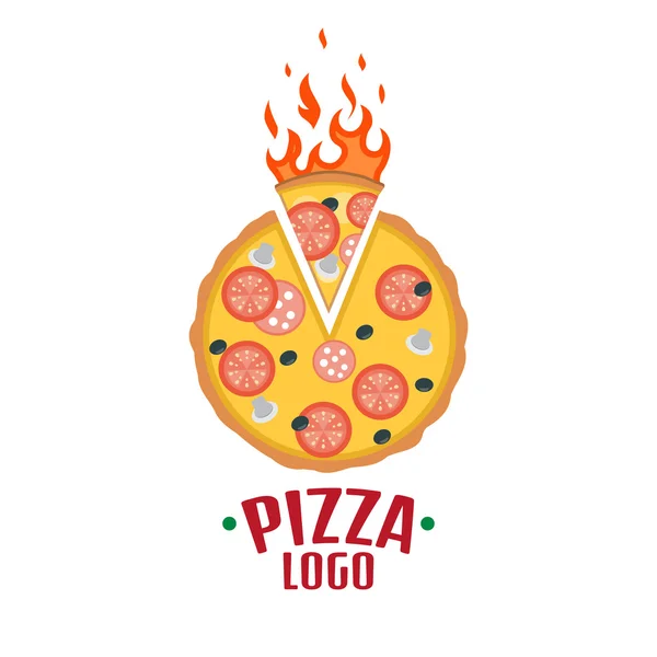 Logotipo de entrega de pizza . —  Vetores de Stock