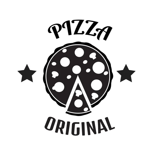 Logotipo de entrega de pizza . — Archivo Imágenes Vectoriales