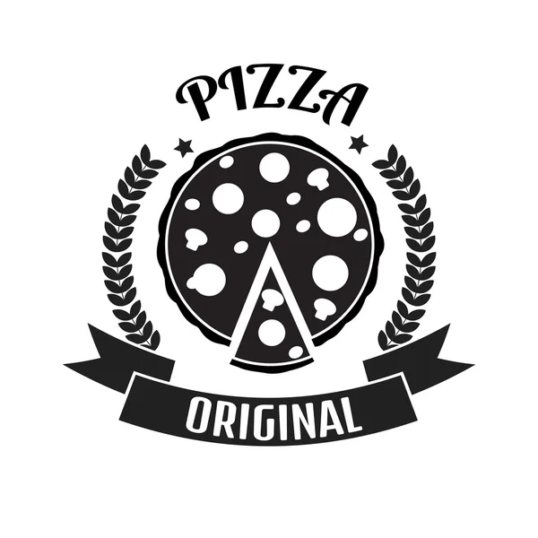 Logotipo de entrega de pizza . — Vector de stock