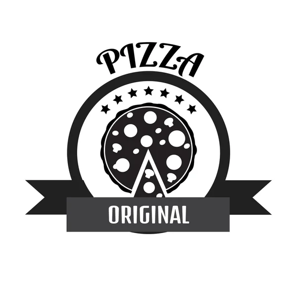 Logotipo de entrega de pizza . — Archivo Imágenes Vectoriales