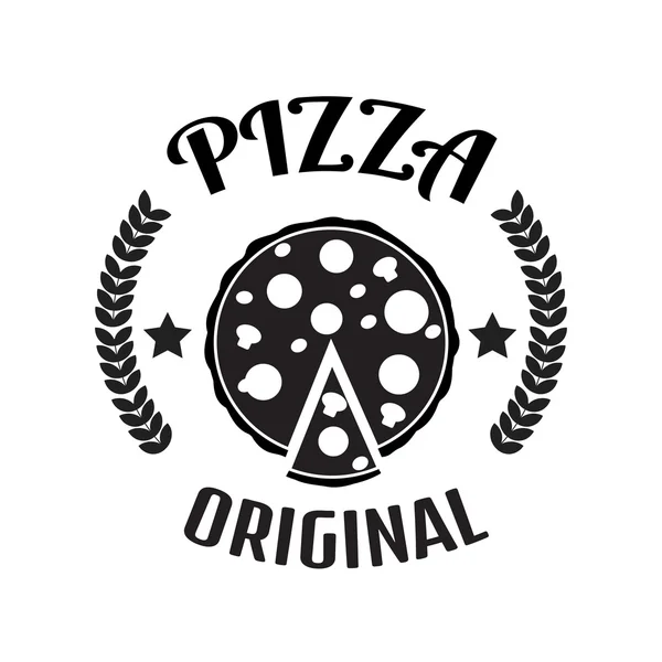 Logotipo de entrega de pizza . — Vector de stock