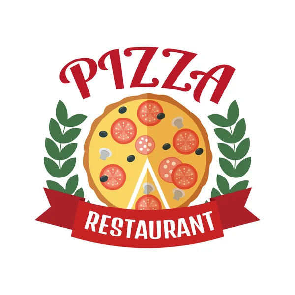 Logotipo de entrega de pizza . —  Vetores de Stock