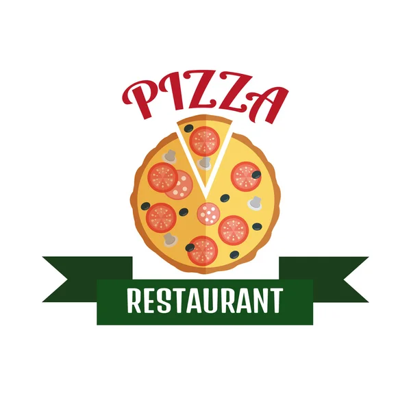 Logotipo de entrega de pizza . — Archivo Imágenes Vectoriales