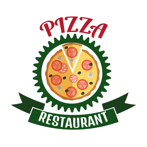 Logotipo de entrega de pizza . — Vector de stock