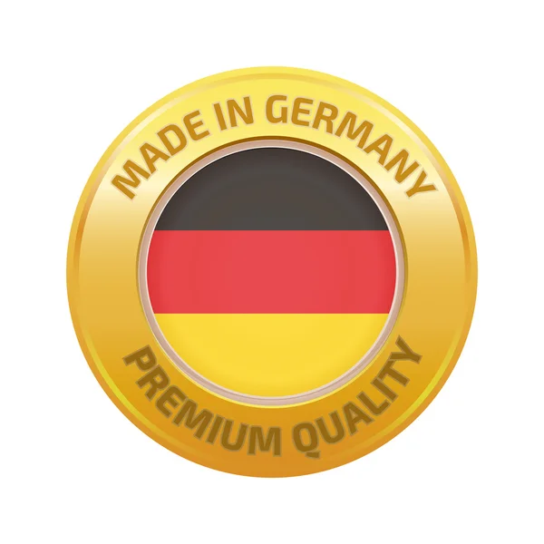 Hecho en Alemania insignia — Vector de stock