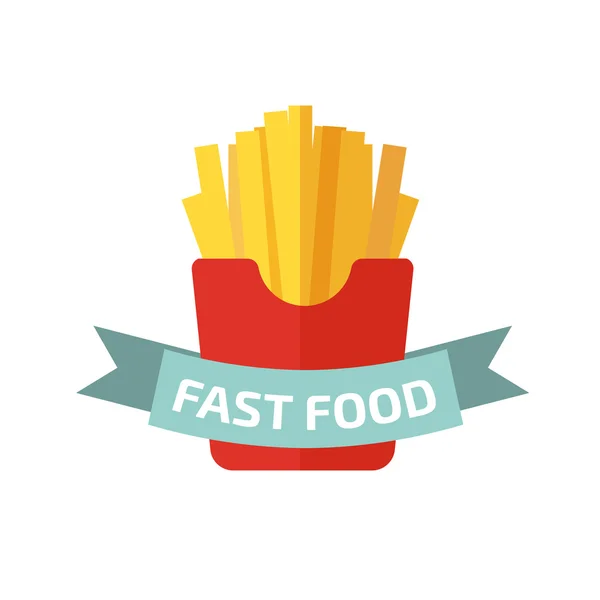 Logotipo batatas fritas francesas —  Vetores de Stock