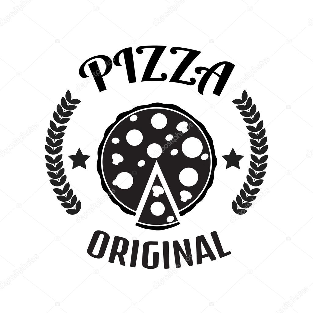 Pizza delivery logo. Fast delivery logo. Pizza logo