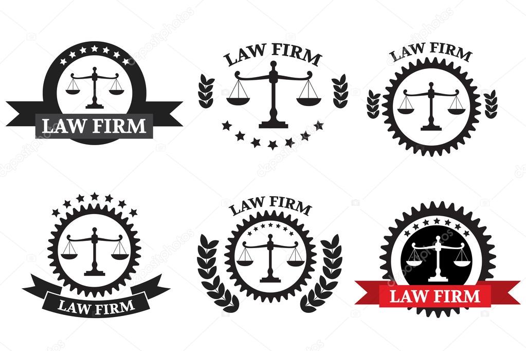 Law Firm logo set against white background