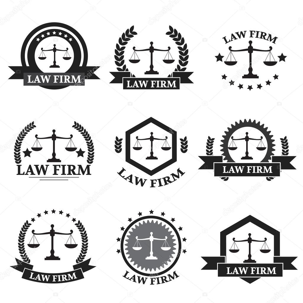 Black law Firm logo set against white background