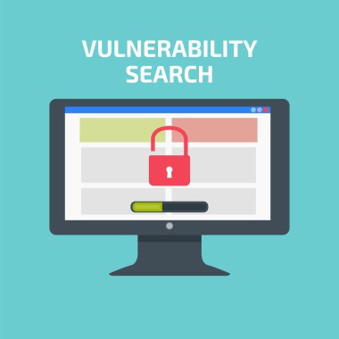 Vulnerability search decktop clipart