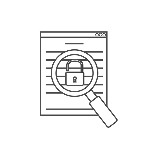 Icono de búsqueda de vulnerabilidad — Archivo Imágenes Vectoriales