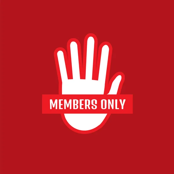 Πανό μέλη του VIP Club — Διανυσματικό Αρχείο