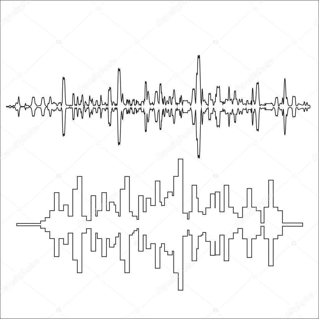 sound waves thin lines