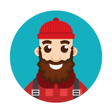 Oduncu veya oduncu logosu.