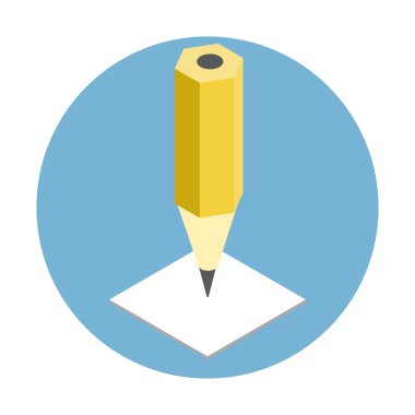 Kalem izometrik simgesi