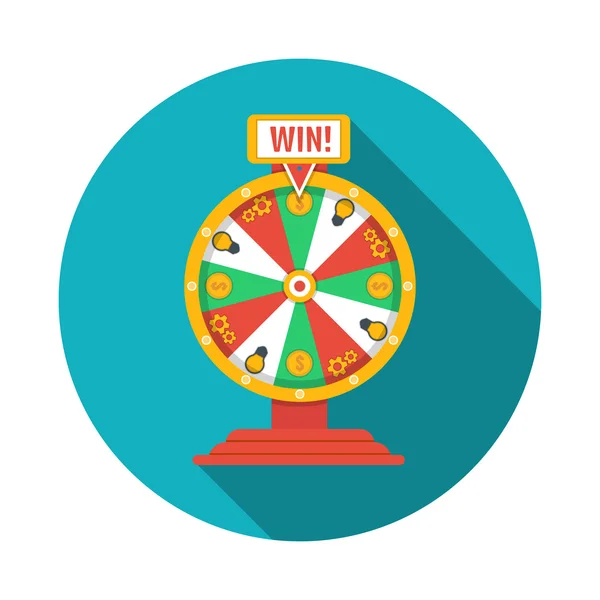 Wheel of fortune icon — Stock Vector