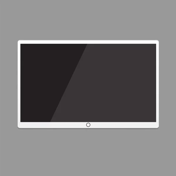 TV LED, TV écran accroché au mur — Image vectorielle
