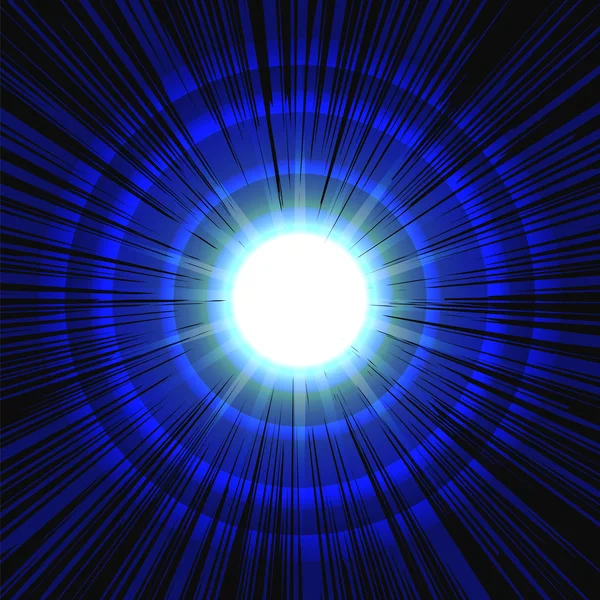 Ilustrace hvězdicový výbuch supernovy — Stockový vektor