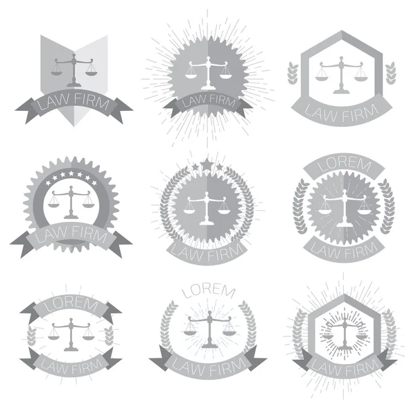 Logo der Kanzlei gesetzt — Stockvektor