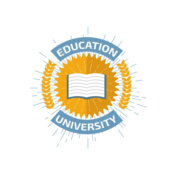 Hoge onderwijs logo — Stockvector
