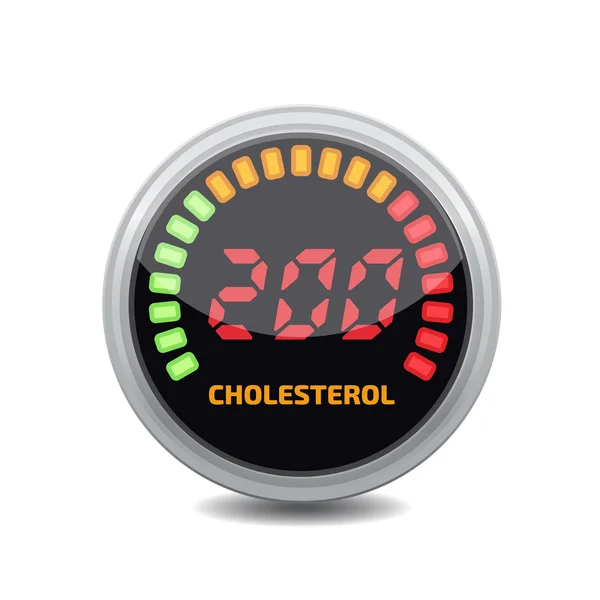 Kolesterol metre tasarım — Stok Vektör