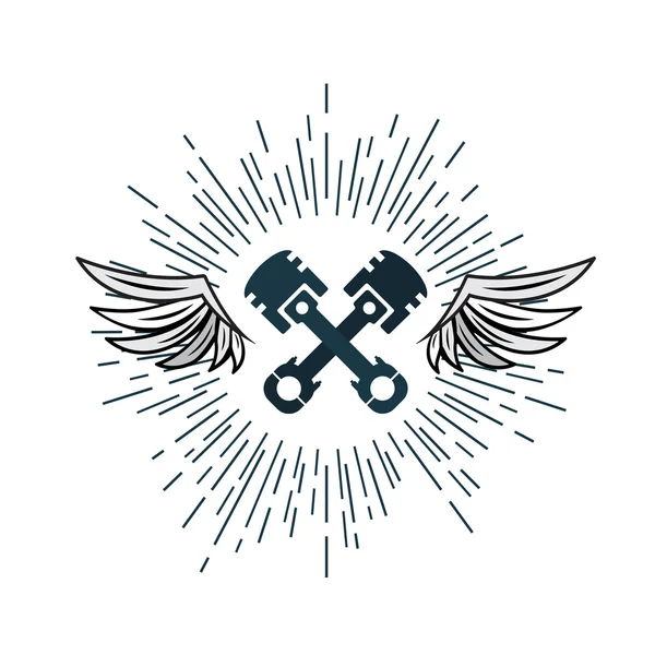 Logo de l'aile automobile . — Image vectorielle