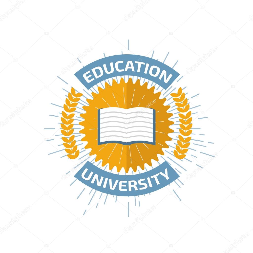 High education logo. Vector design