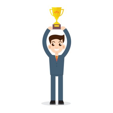 Kazanan işadamı beyaz
