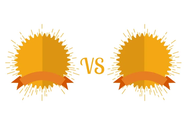 Versus Título Tarjeta — Vector de stock