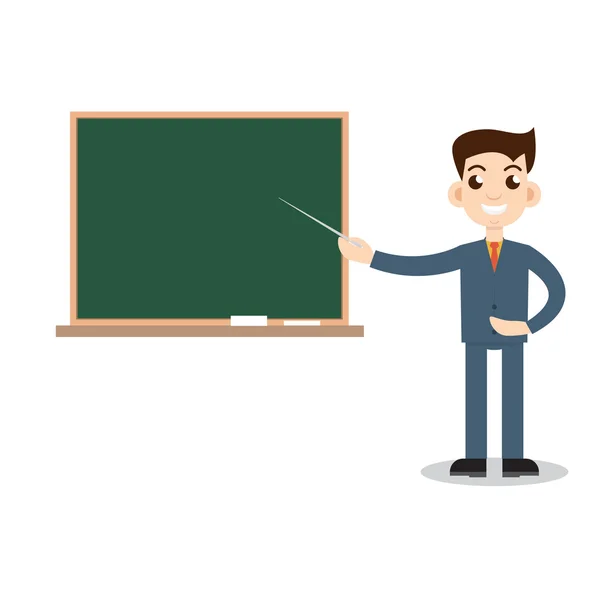 Αρσενικό δάσκαλο στο μάθημα — Διανυσματικό Αρχείο