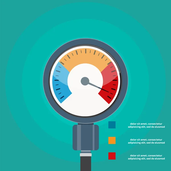 Hoge bloeddruk — Stockvector