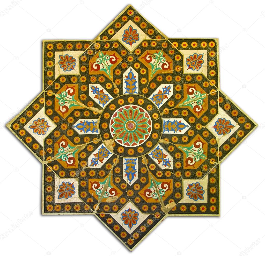 Rich vintage tiled pattern decoration