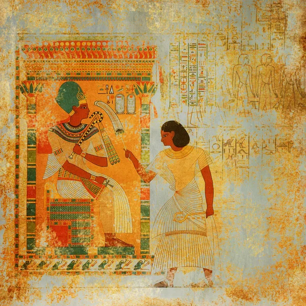 垃圾古色古香的埃及背景 — 图库照片