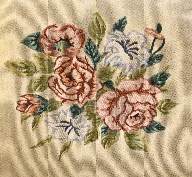Petit point tuval dikişli