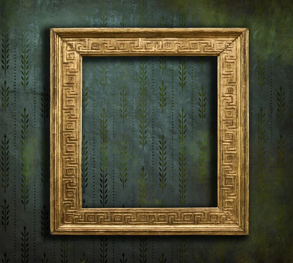 Soluk grunge doku klasik altın çerçeve